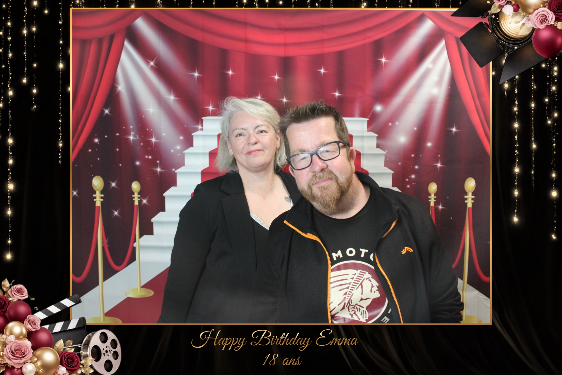 Photo souvenir avec Hervé, papa d’Emma, lors de ses 18 ans près de Saint-Avold.